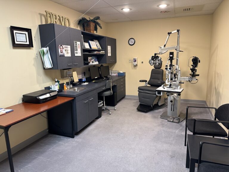 Levin Eye Care Center exam room